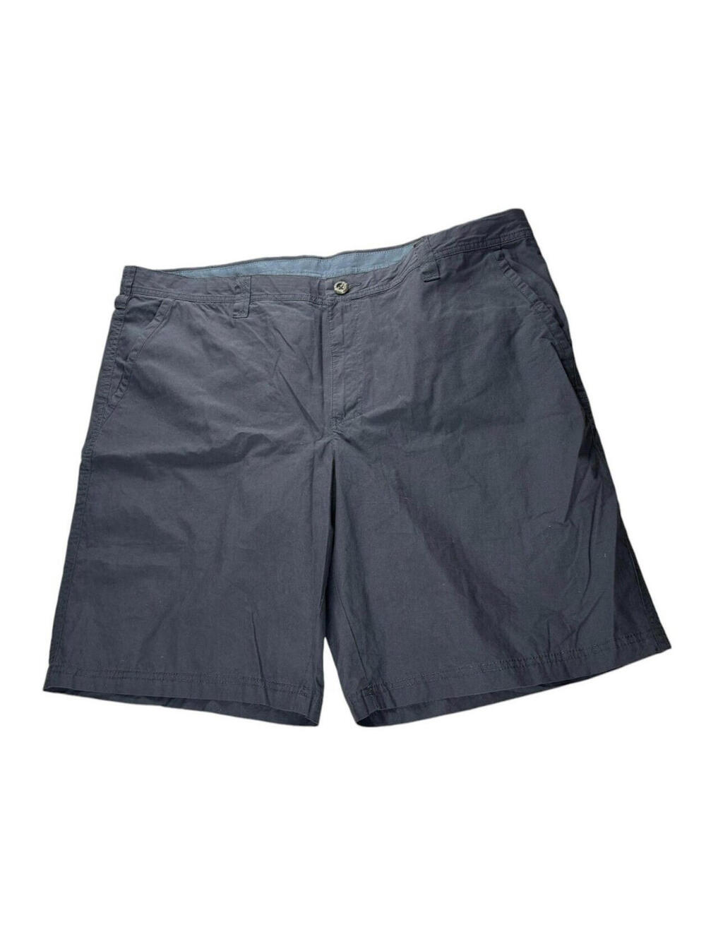 Columbia Mens 40W Blue Flat Front Outdoor Performance Fishing Bermuda Shorts